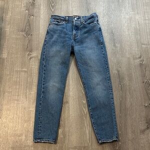 Levi's Sz 26 Wedgie Women's High Rise Denim Straight Leg Button Up Jeans in Blue